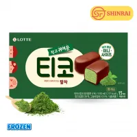 Kem Viên Matcha Phủ Socola Lotte Tico Hàn Quốc 510ml – Hộp 15 Viên